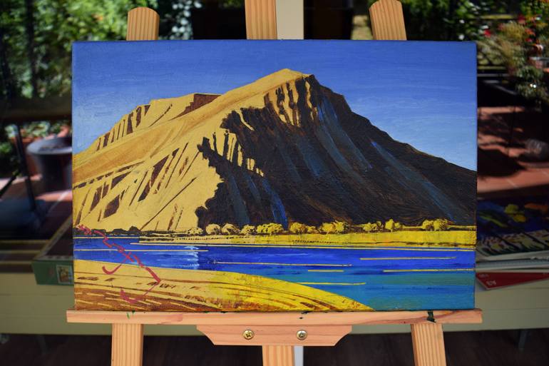 Original Pop Art Landscape Painting by Alexander Lufer