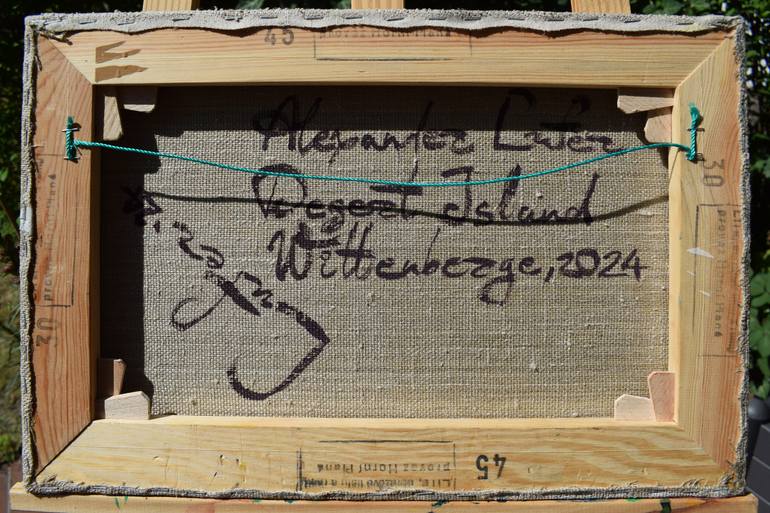 Original Pop Art Landscape Painting by Alexander Lufer