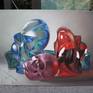 Vanitas Still Life with a Pink Skull