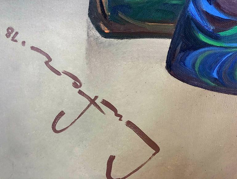 Original Art Deco Still Life Painting by Alexander Lufer