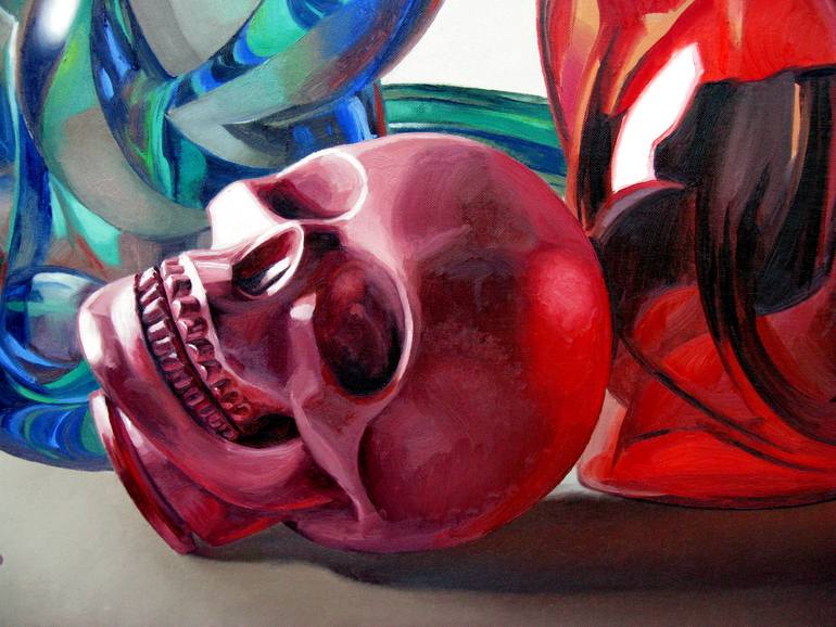 Original Art Deco Still Life Painting by Alexander Lufer