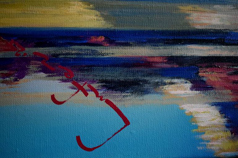 Original Pop Art Landscape Painting by Alexander Lufer