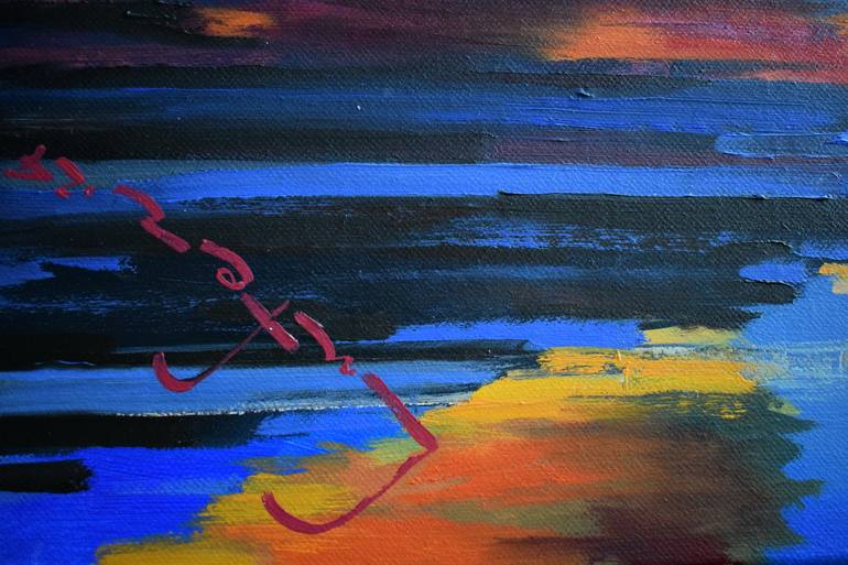 Original Pop Art Landscape Painting by Alexander Lufer