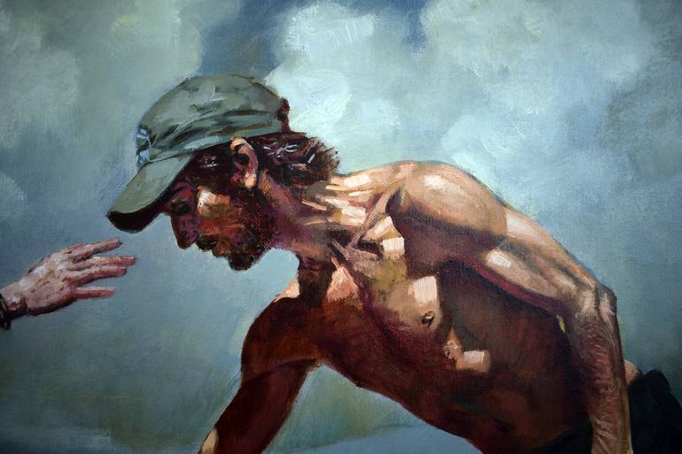 Original Neoclassicism Beach Painting by Alexander Lufer