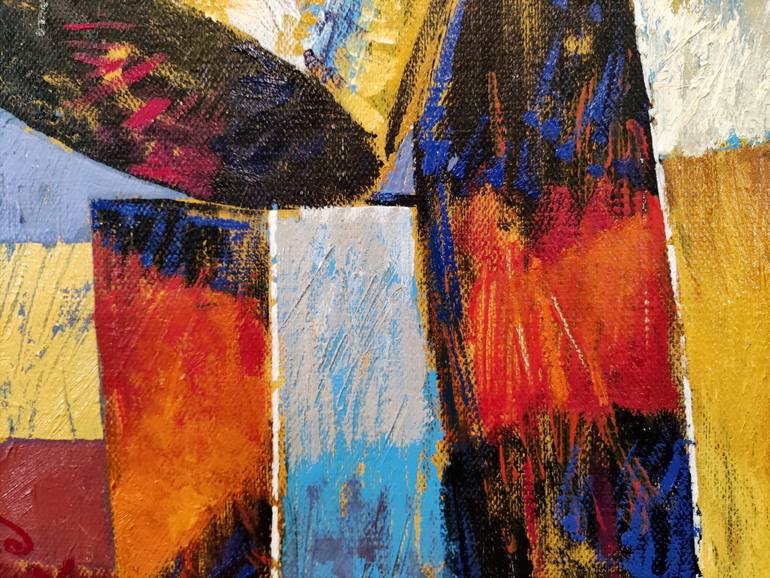 Original Art Deco Abstract Painting by Alexander Lufer