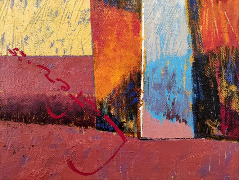 Original Art Deco Abstract Painting by Alexander Lufer