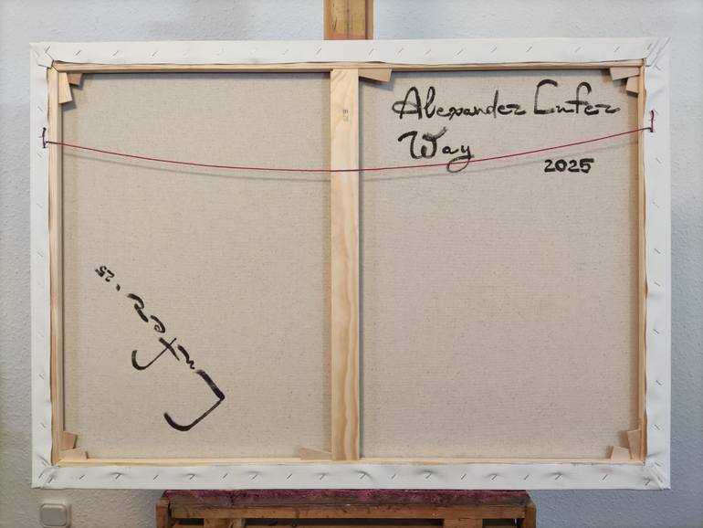 Original Art Deco Abstract Painting by Alexander Lufer
