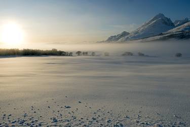 Morning mist in Lofoten thumb