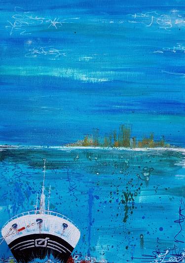Print of Expressionism Boat Paintings by Lea Williams