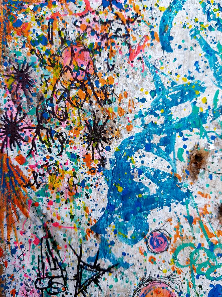 Original Abstract Graffiti Sculpture by Lea Williams