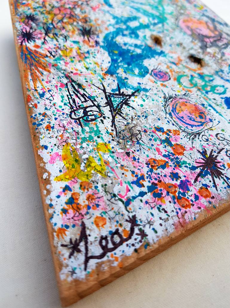 Original Abstract Graffiti Sculpture by Lea Williams