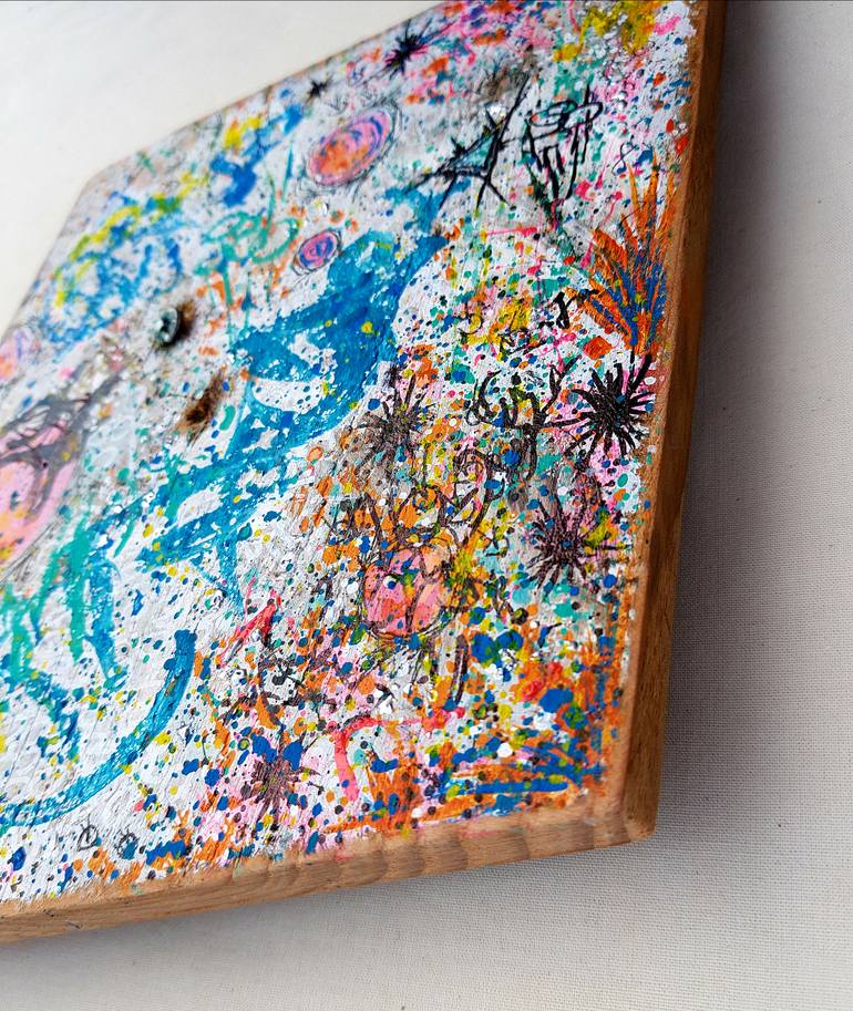 Original Abstract Graffiti Sculpture by Lea Williams