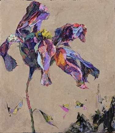 Original Abstract Expressionism Floral Paintings by Jihyun Ra