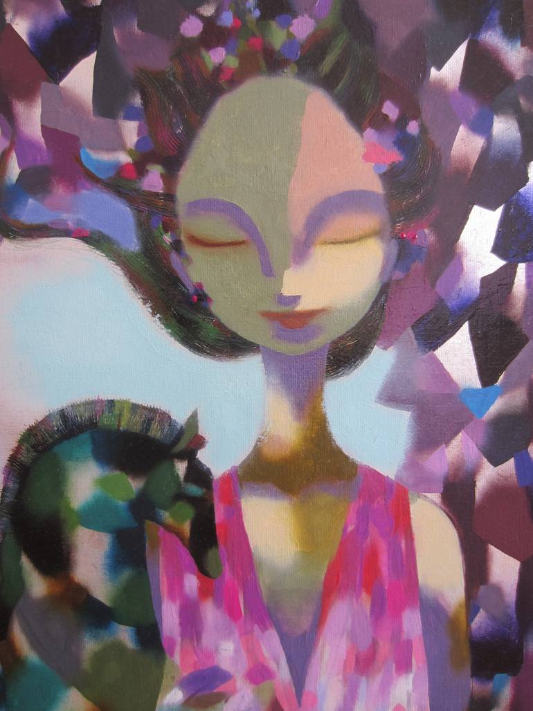 Original Conceptual Fantasy Painting by Luisa Fernanda Debarnot