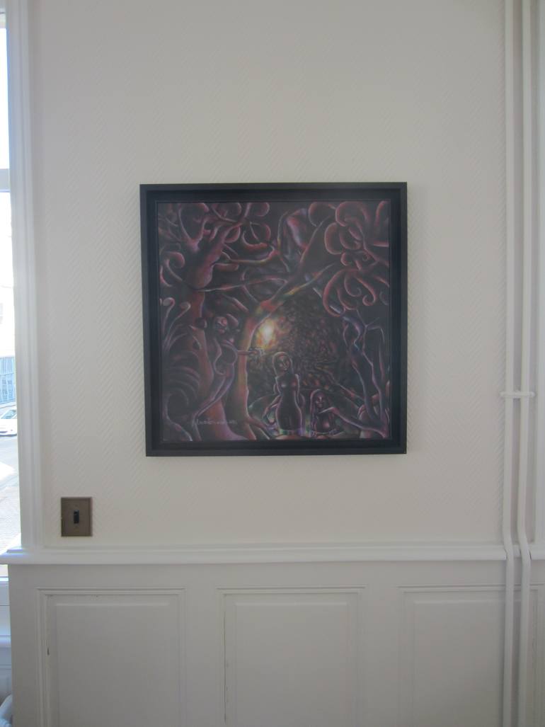 Original Conceptual Abstract Painting by Luisa Fernanda Debarnot