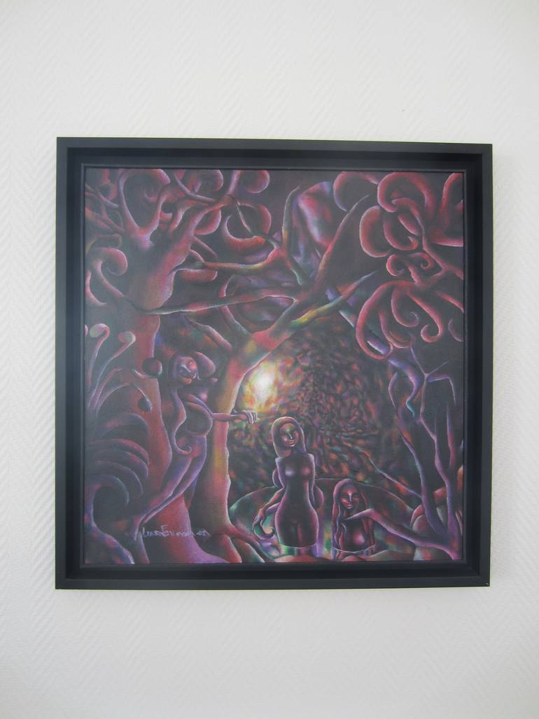 Original Conceptual Abstract Painting by Luisa Fernanda Debarnot