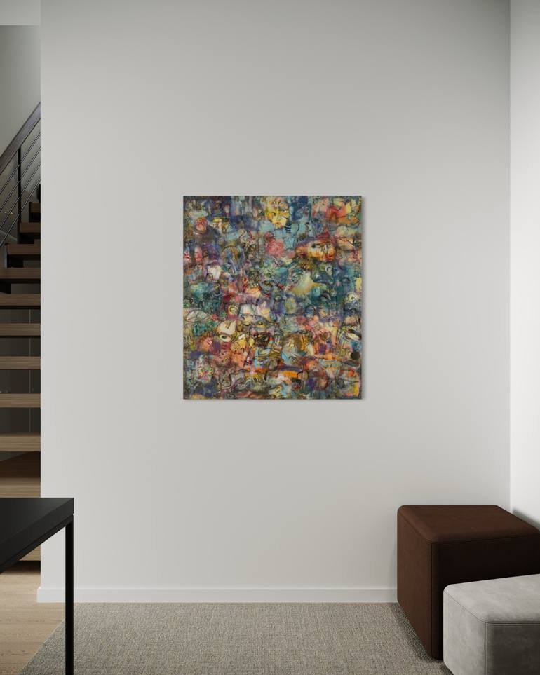 Original Abstract Painting by Noel Villafuerte