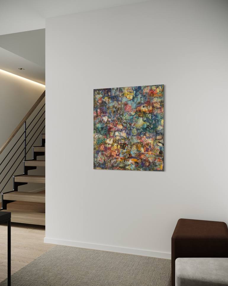 Original Abstract Painting by Noel Villafuerte