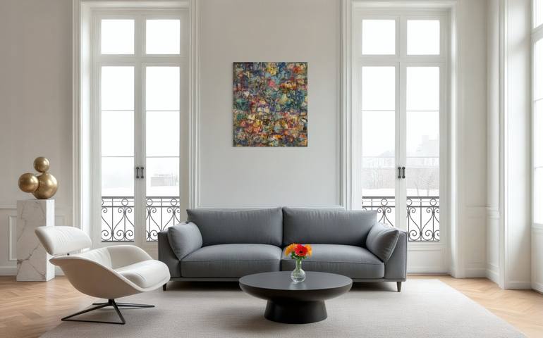 Original Abstract Painting by Noel Villafuerte