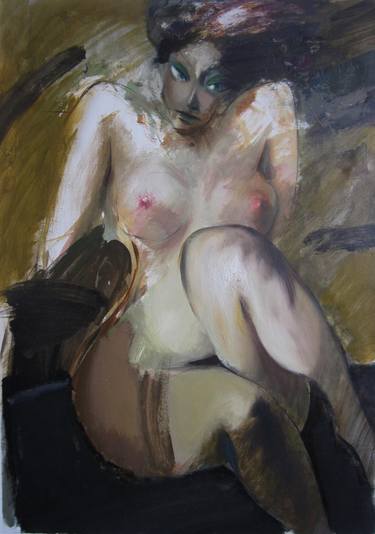Original Figurative Nude Paintings by Ashot N Grigoryan