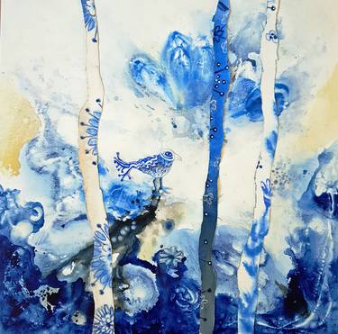Original Abstract Expressionism Landscape Paintings by Lenie Kamstra
