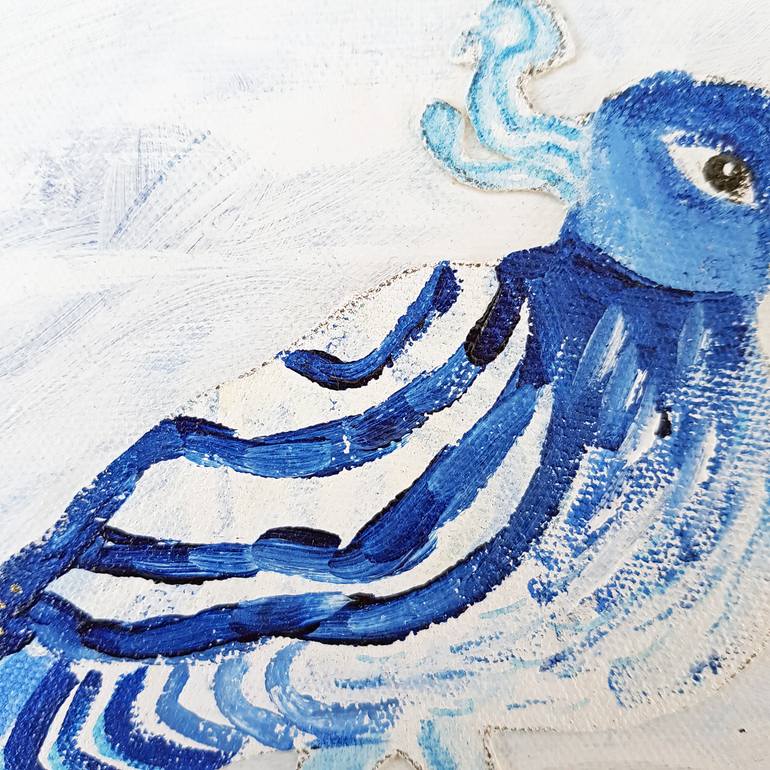 Original Abstract Expressionism Animal Painting by Lenie Kamstra