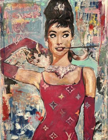 Audrey Hepburn Pop Art Painting thumb