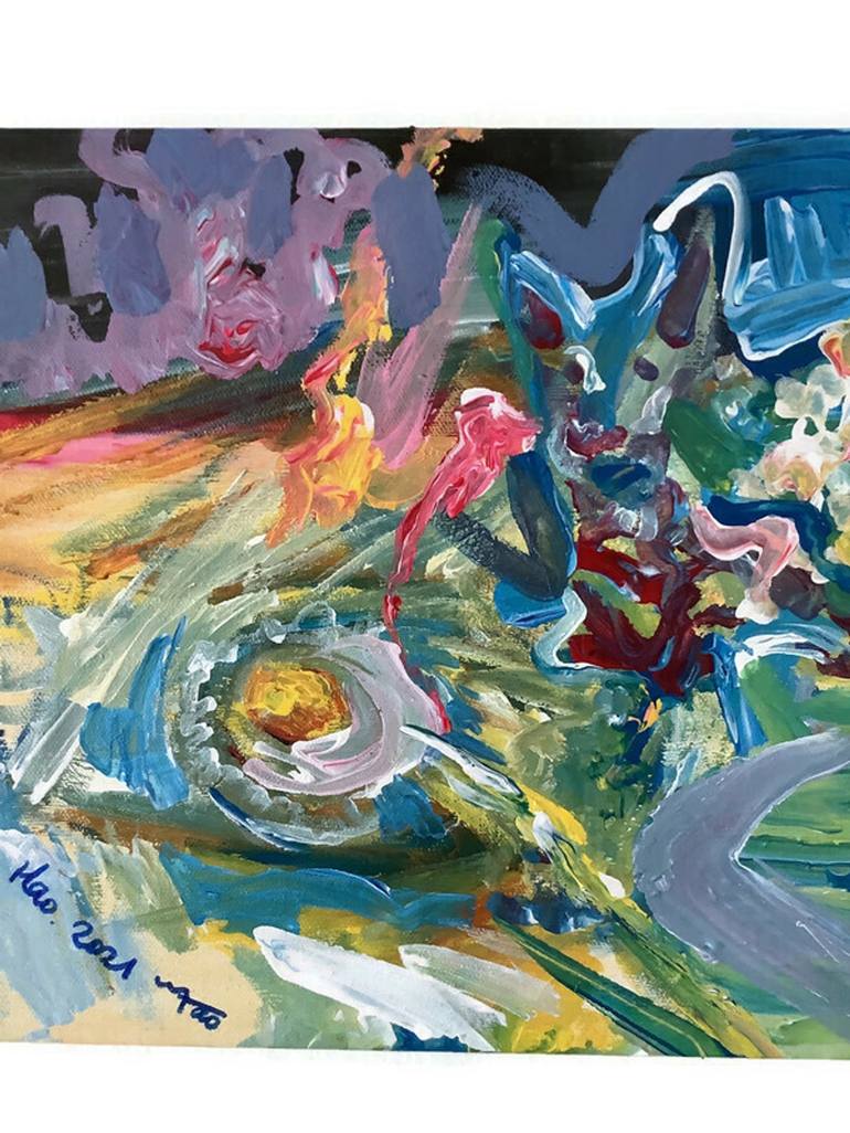 Original Abstract Expressionism Abstract Paintings by Hao Jing