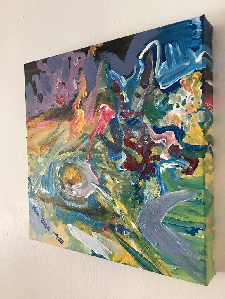 Original Abstract Expressionism Abstract Painting by Hao Jing