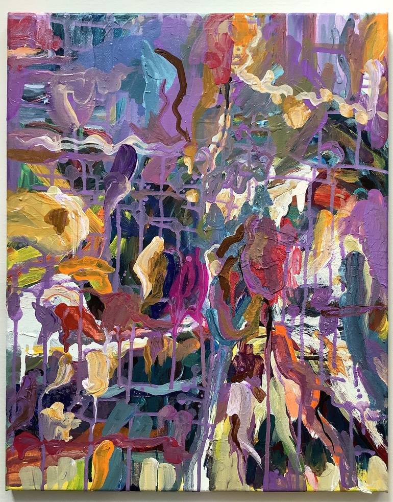 Original Abstract Expressionism Abstract Painting by Hao Jing