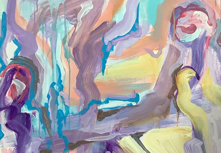 Original Abstract Expressionism Abstract Painting by Hao Jing