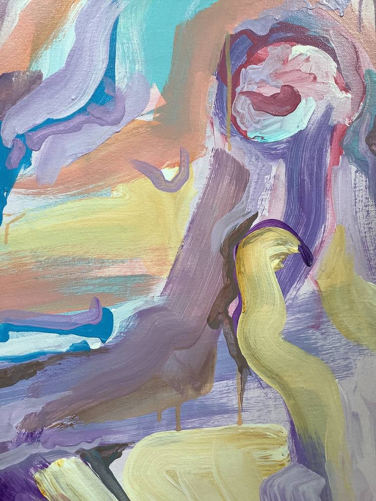 Original Abstract Expressionism Abstract Painting by Hao Jing