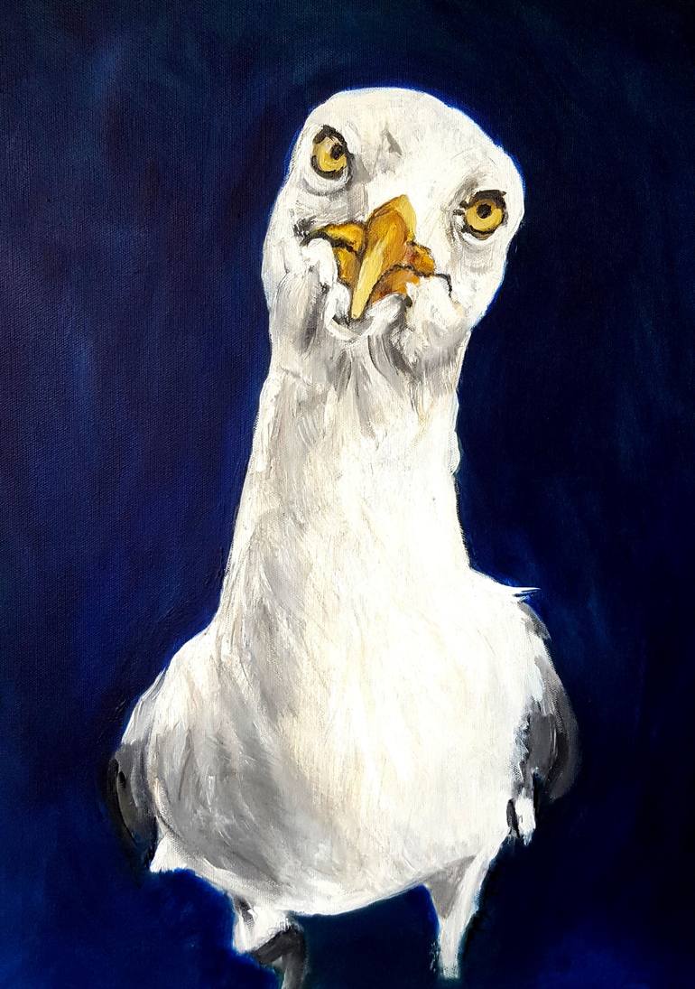 Seagull Painting By Lynda Fairbairn Saatchi Art