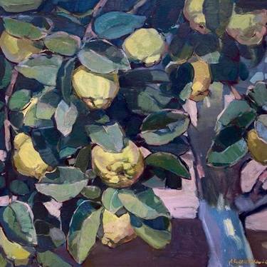 Original oil painting "Smell of ripe Quince" thumb