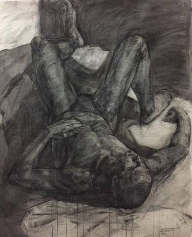 Original Figurative People Drawings by Hanna Kozeletska