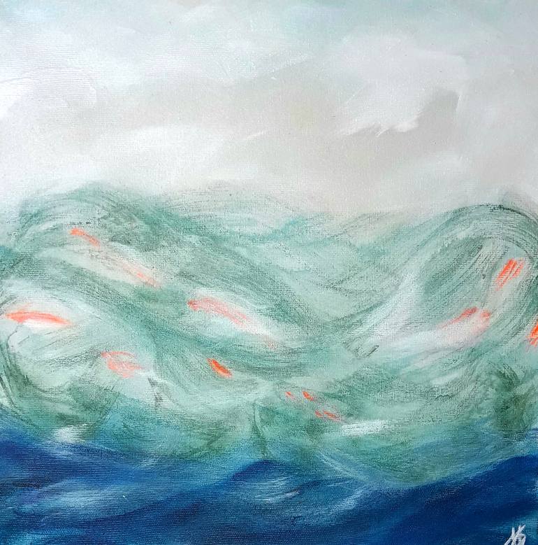 Original Abstract Animal Painting by Eros  Ado