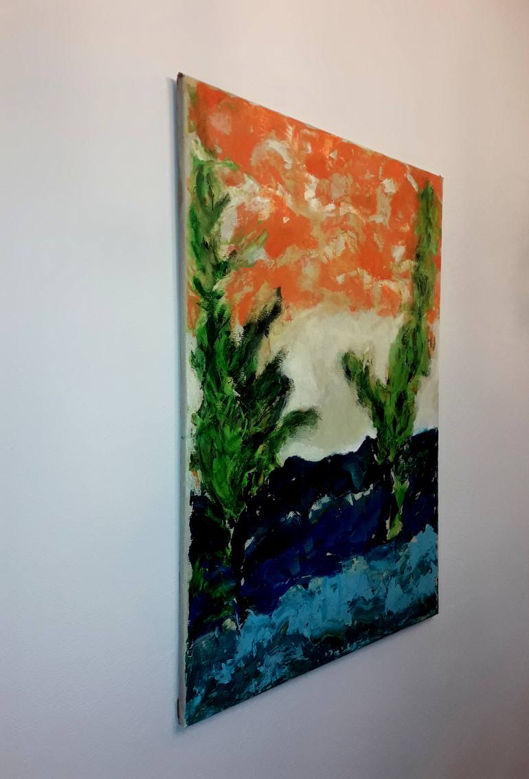 Original Abstract Expressionism Abstract Painting by Eros  Ado