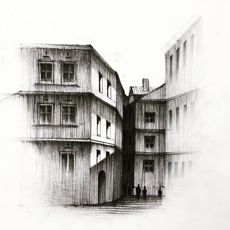Original Illustration Architecture Drawing by Michał Jan Respondowski
