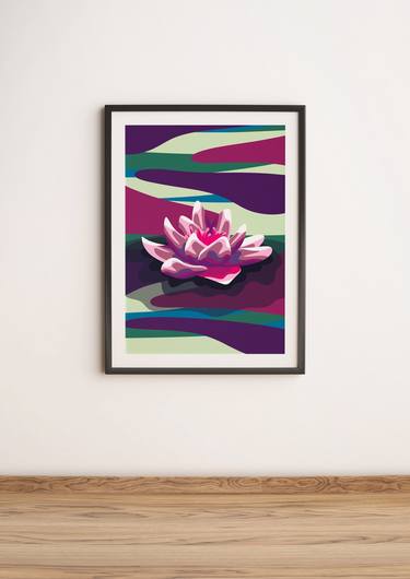 Print of Cubism Floral Digital by Michał Jan Respondowski