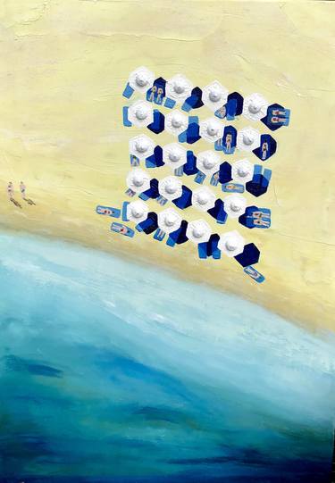 Print of Beach Paintings by Ludmila Mihalina