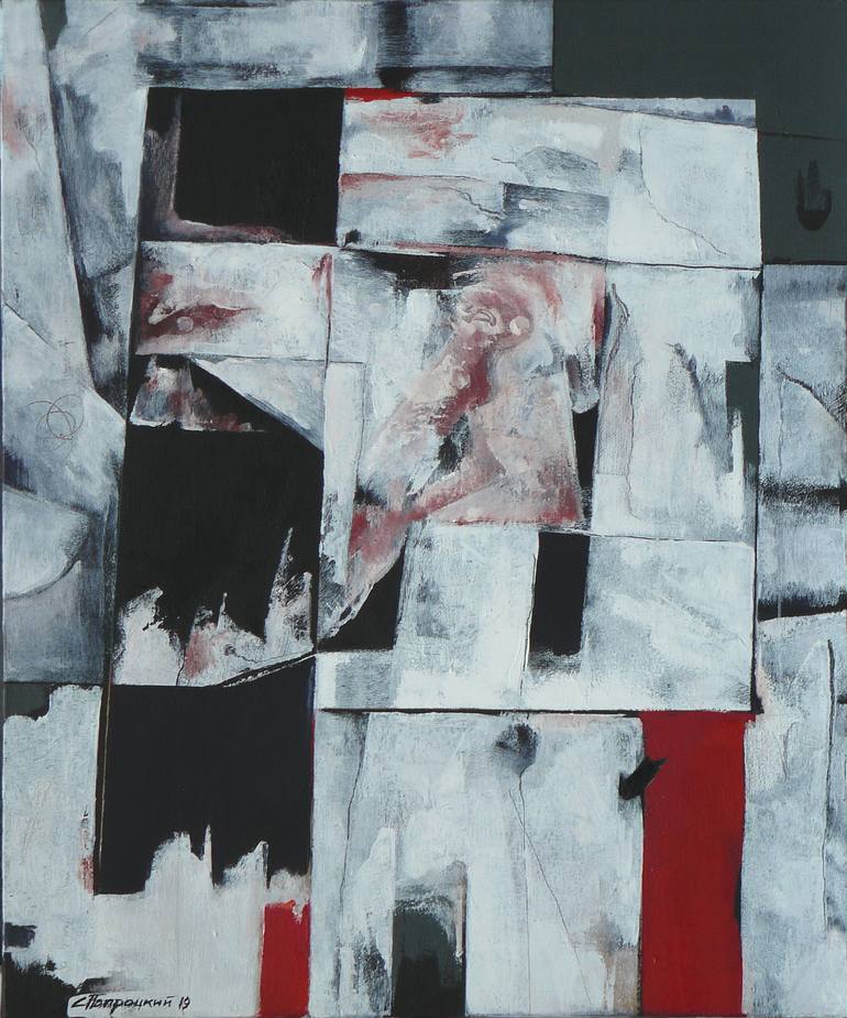 Original Abstract Painting by Serg Paprotskyi Папроцкий