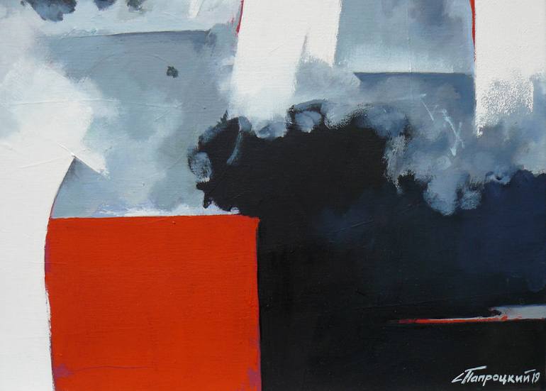 Original Conceptual Abstract Painting by Serg Paprotskyi Папроцкий