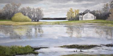 Original Impressionism Landscape Painting by Richard Levy