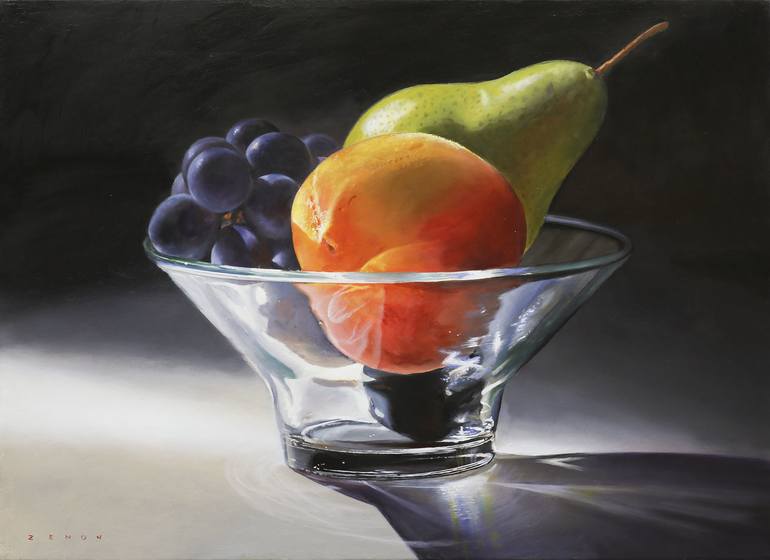 still life paintings of fruit bowls