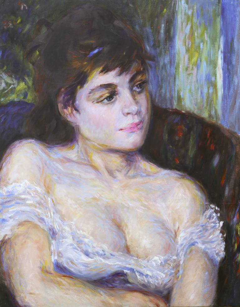 After Pierre-Auguste Renoir “Woman in an Armchair” fragment