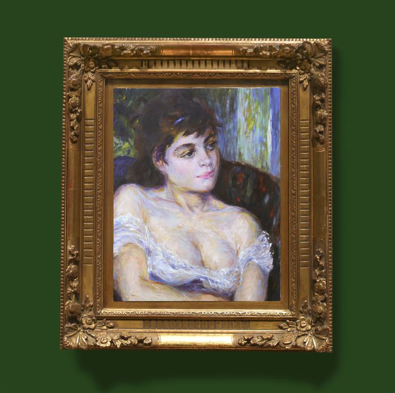 After Pierre-Auguste Renoir “Woman in an Armchair” fragment