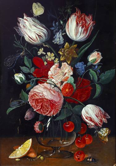 Original Fine Art Floral Paintings by Zenon Nowacki