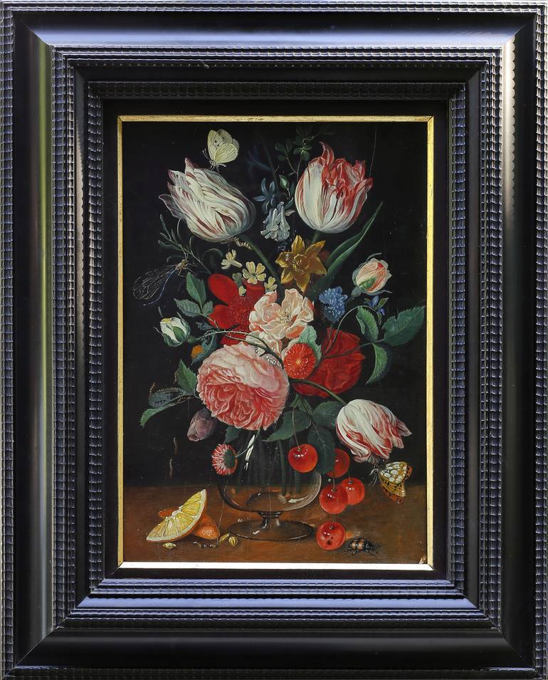 Original Fine Art Floral Painting by Zenon Nowacki