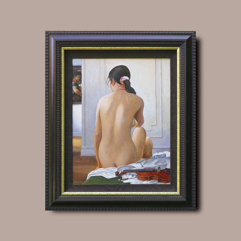 Original Figurative Nude Painting by Zenon Nowacki