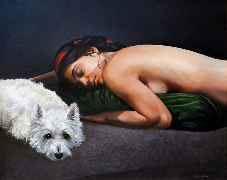 Print of Figurative Nude Paintings by Zenon Nowacki